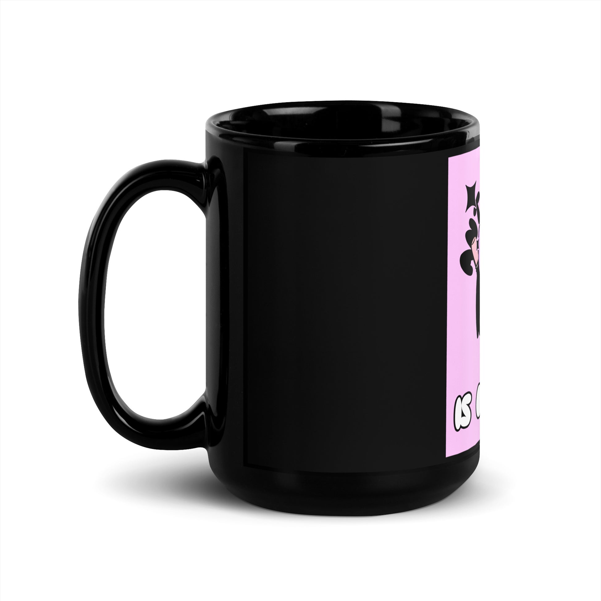 Cool Cat | Antisemitism Is Outdated | Black Glossy Mug