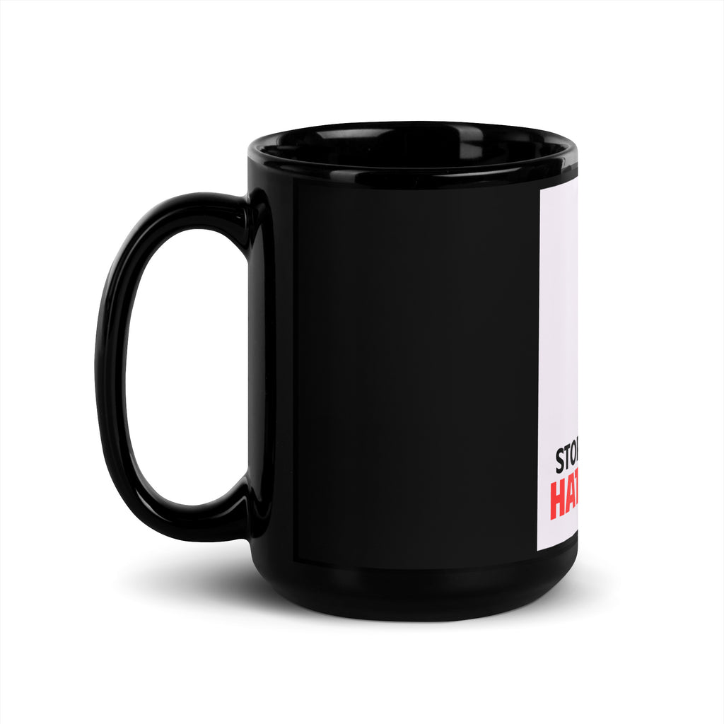 Antisemitic Hate Crimes | Black Glossy Mug