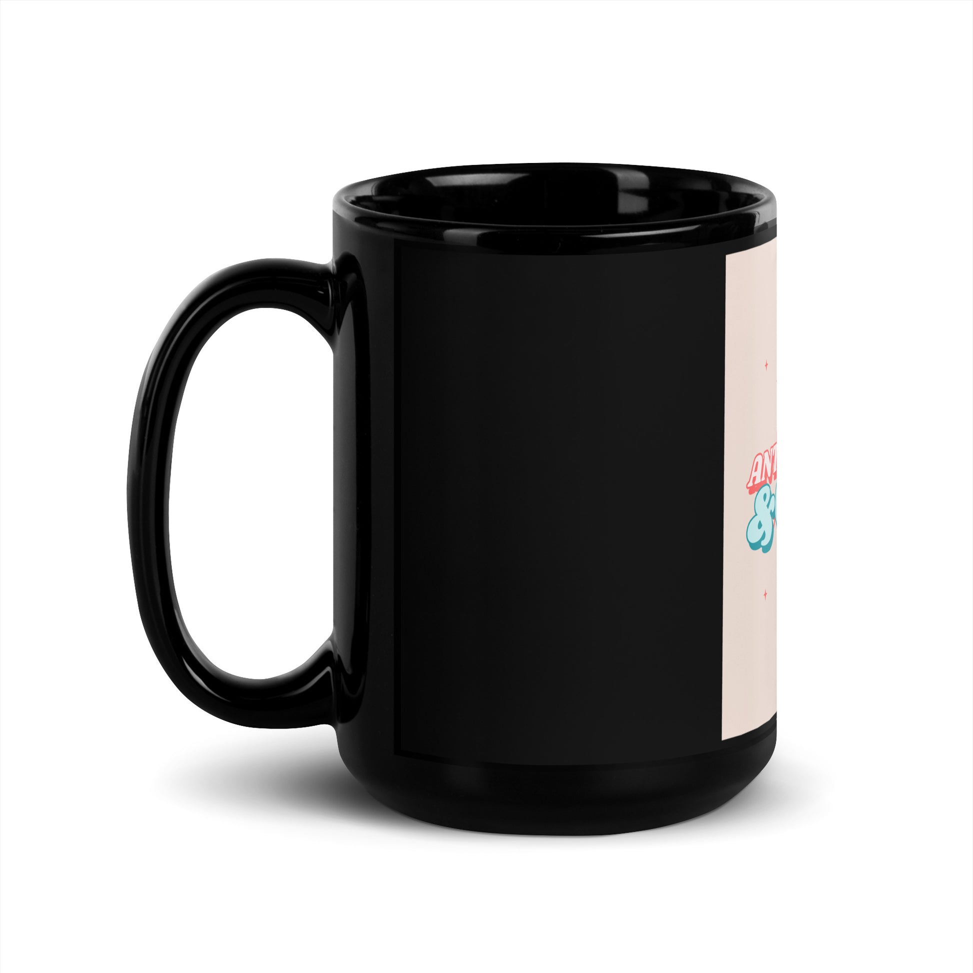 Chill Retro | Antisemitism | Black Glossy Mug