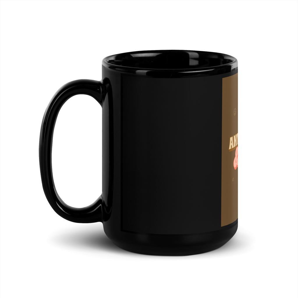 Chill Retro | Antisemitism | Black Glossy Mug