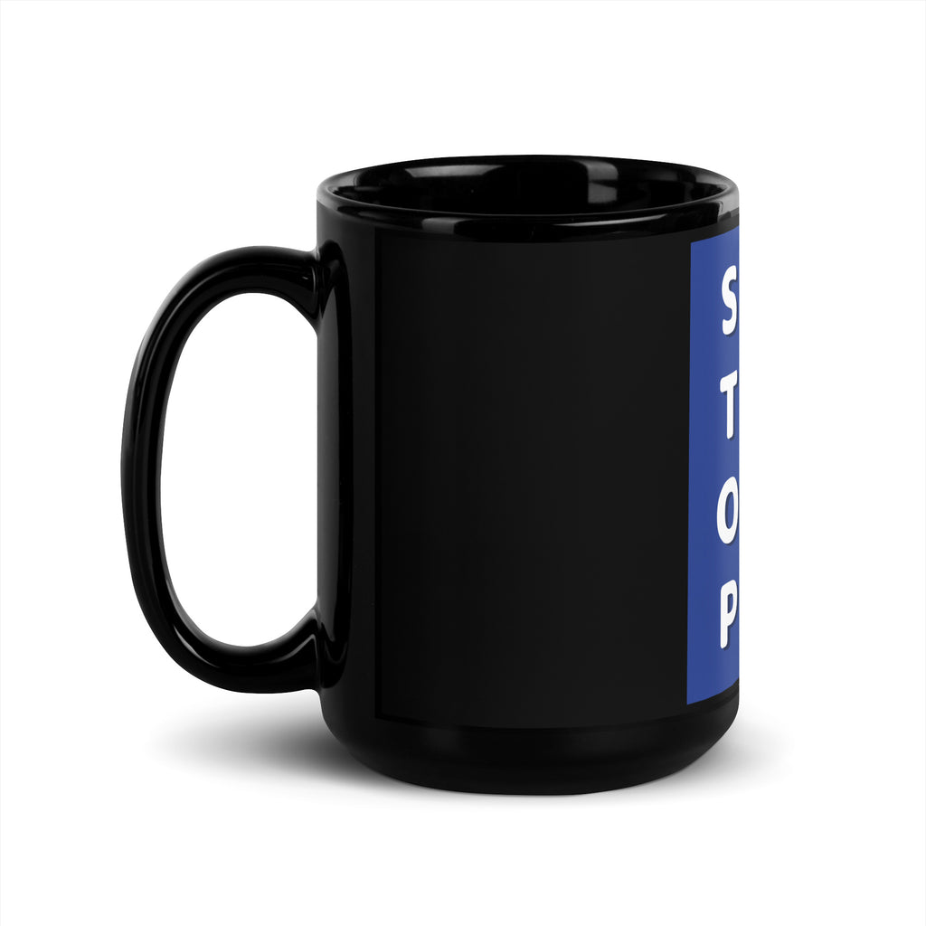 Monsters Can't Hide | Black Glossy Mug