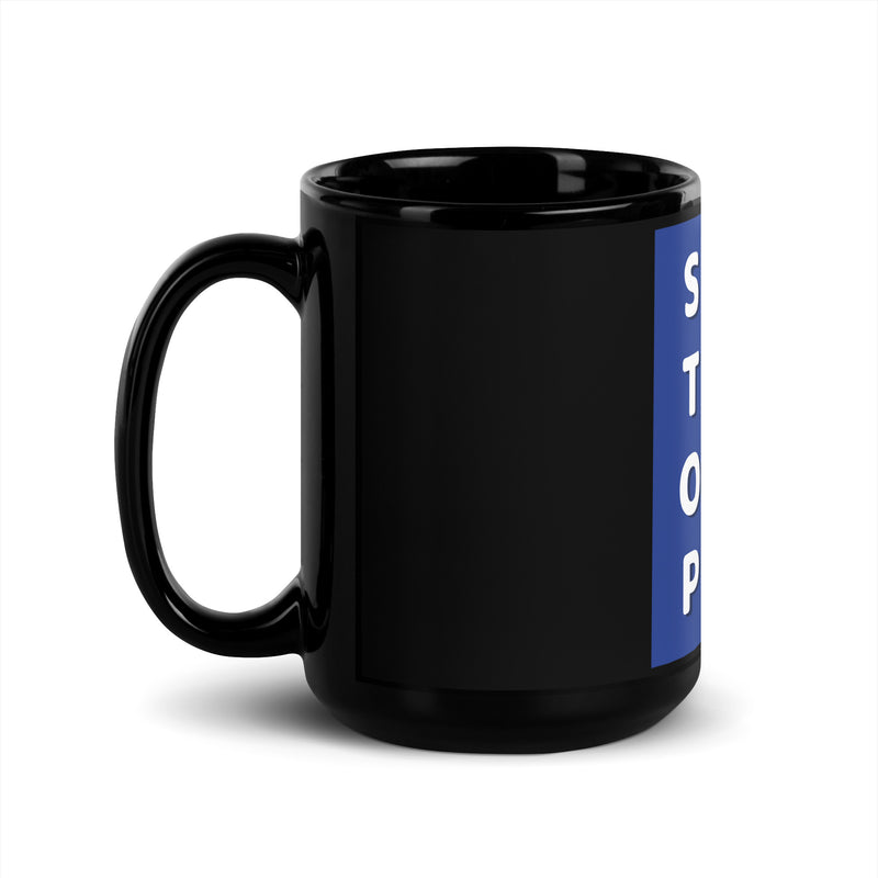 Monsters Can't Hide | Black Glossy Mug