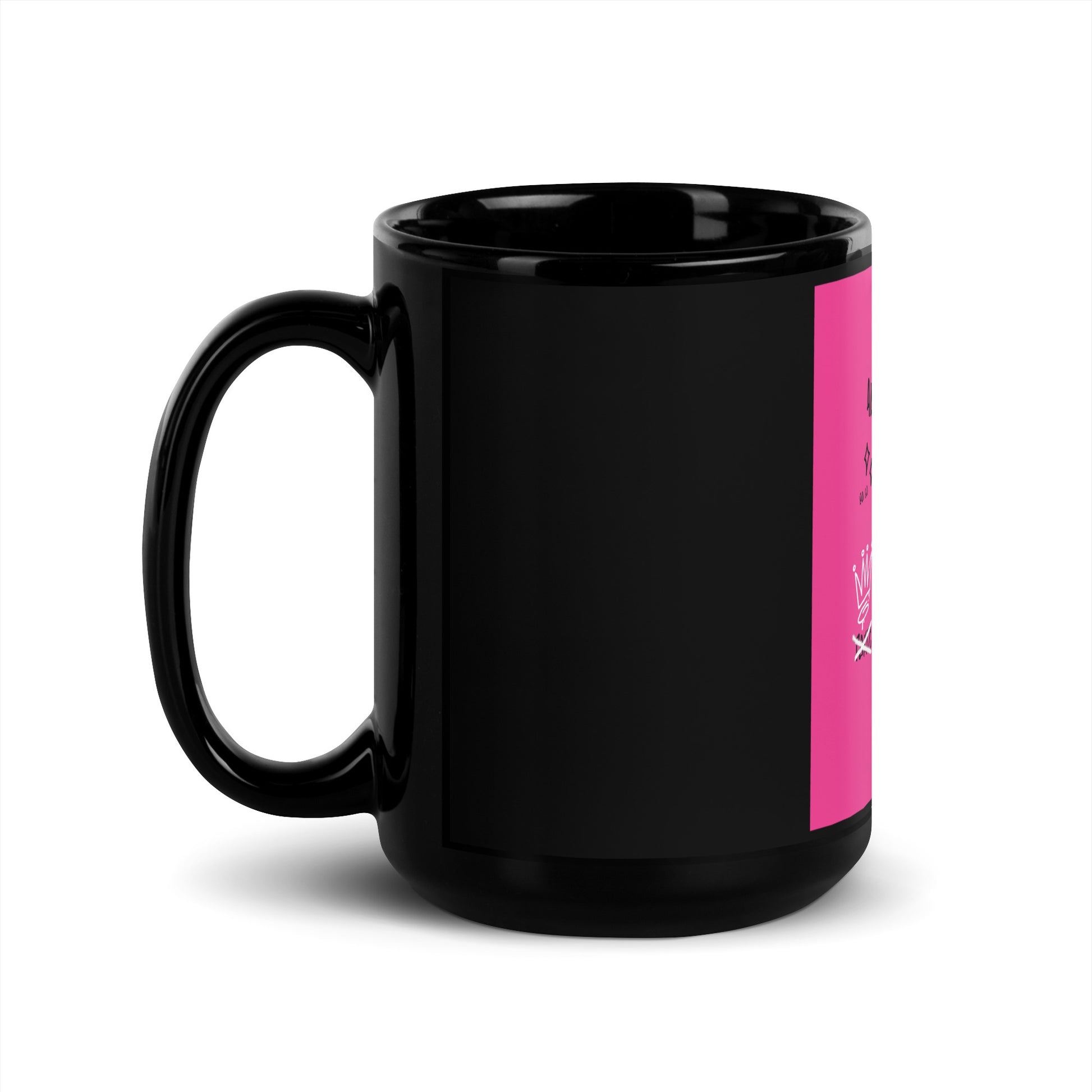 No Go Graffiti Doodle | Antisemitism | Black Glossy Mug