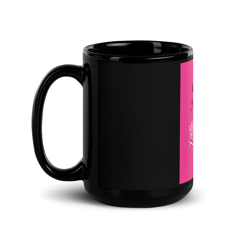 No Go Graffiti Doodle | Antisemitism | Black Glossy Mug