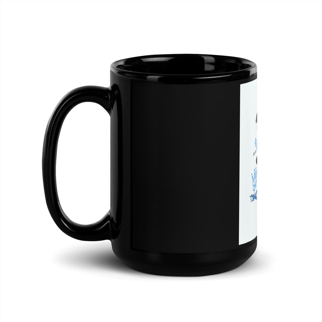No Go Graffiti Doodle | Antisemitism | Black Glossy Mug