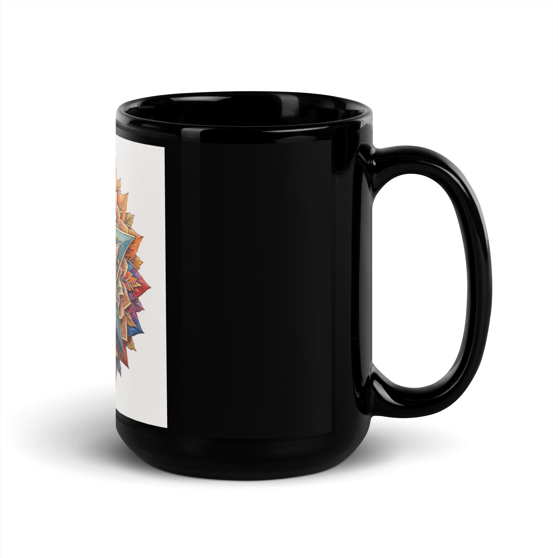 Vibrant Song | Star of David | Black Glossy Mug Jouparty