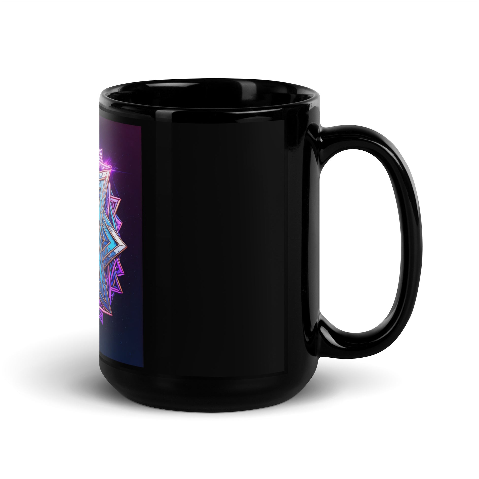 Magic Sound | Star of David | Black Glossy Mug Jouparty