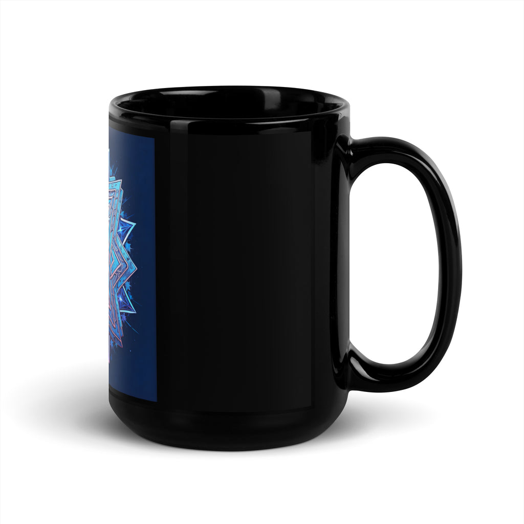 Magic Sound | Star of David | Black Glossy Mug Jouparty