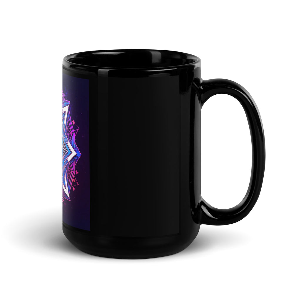 Magic Sound | Star of David | Black Glossy Mug Jouparty