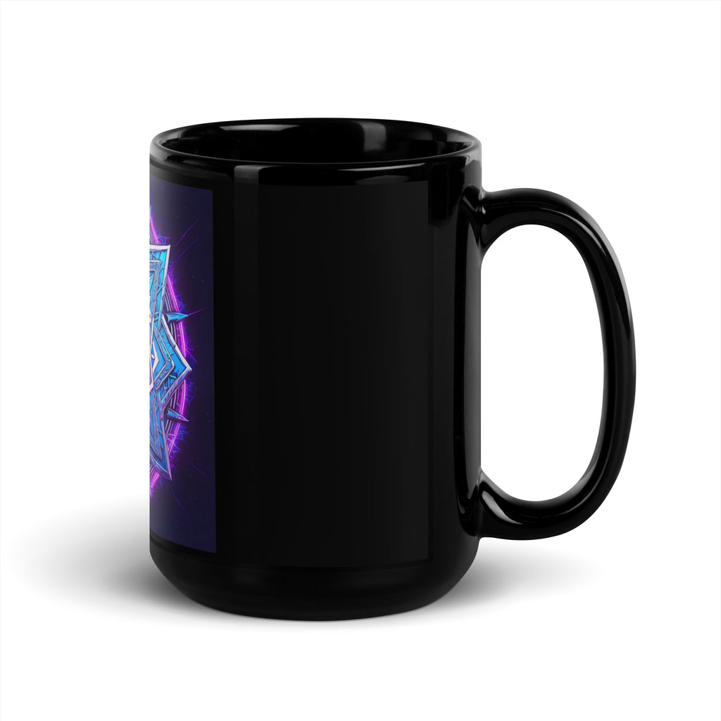 Magic Sound | Star of David | Black Glossy Mug Jouparty