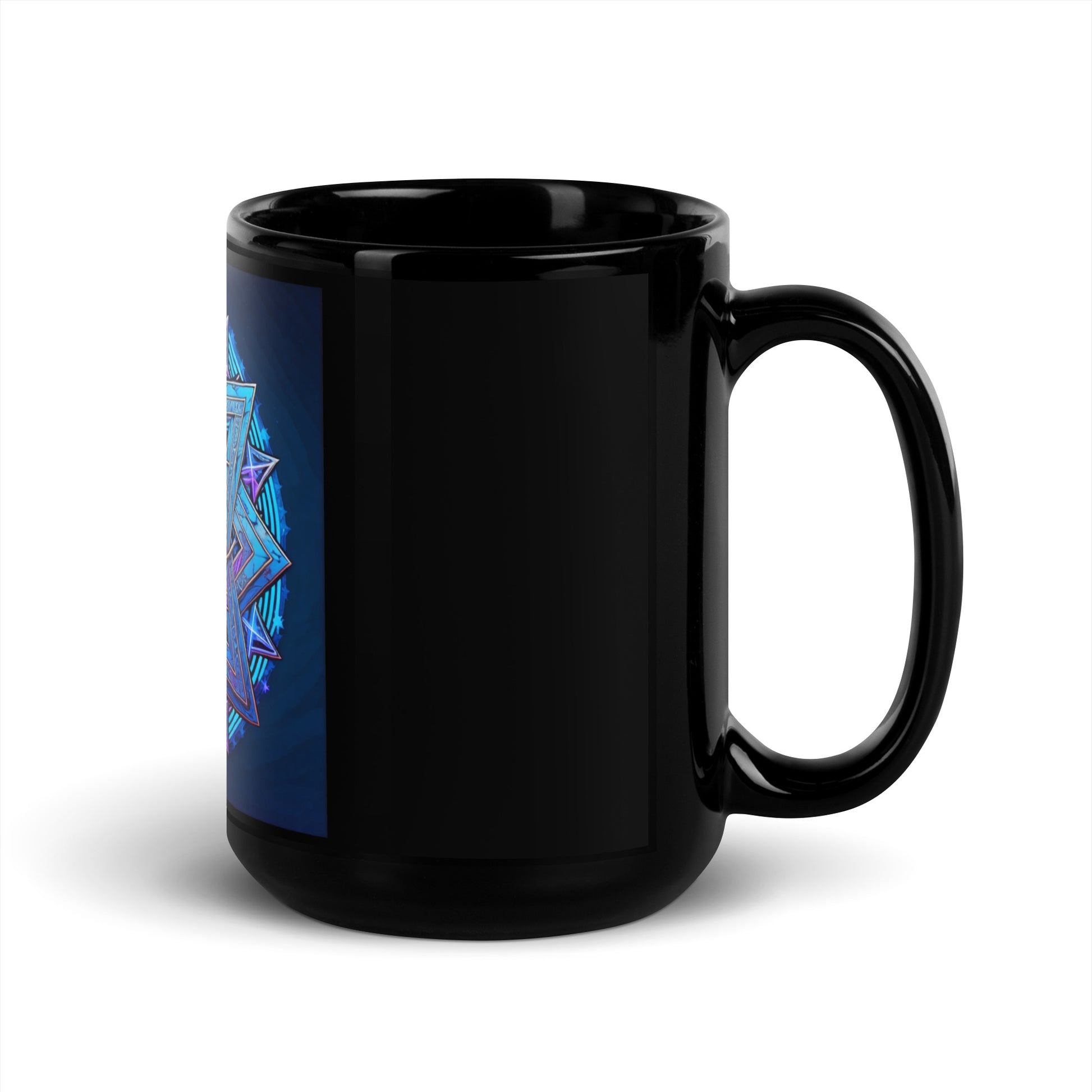 Magic Sound | Star of David | Black Glossy Mug Jouparty