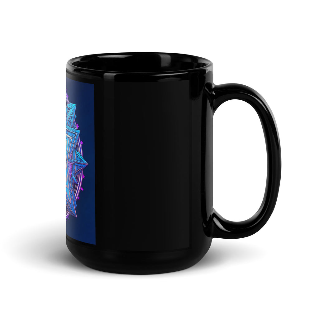Magic Sound | Star of David | Black Glossy Mug Jouparty