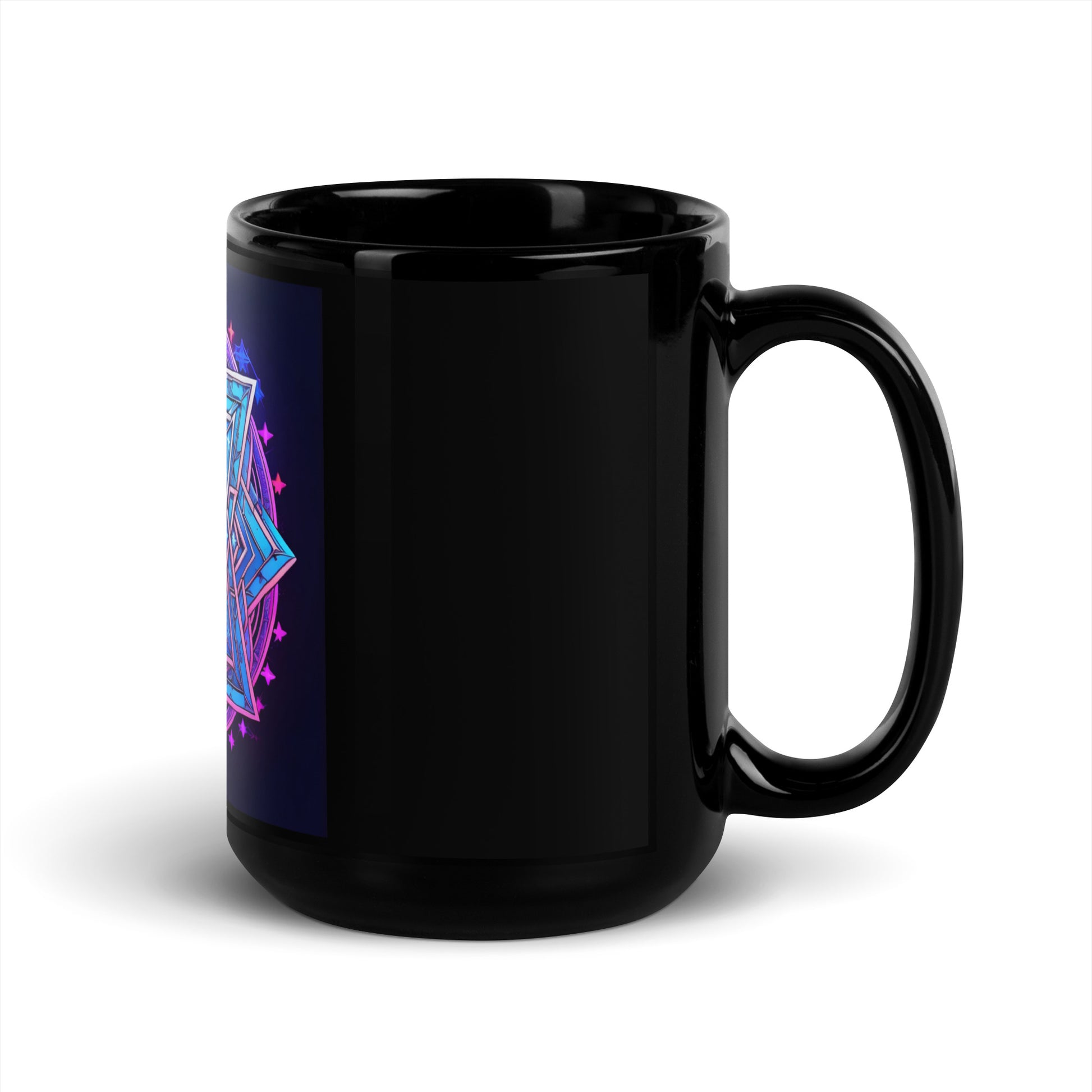 Magic Sound | Star of David | Black Glossy Mug Jouparty