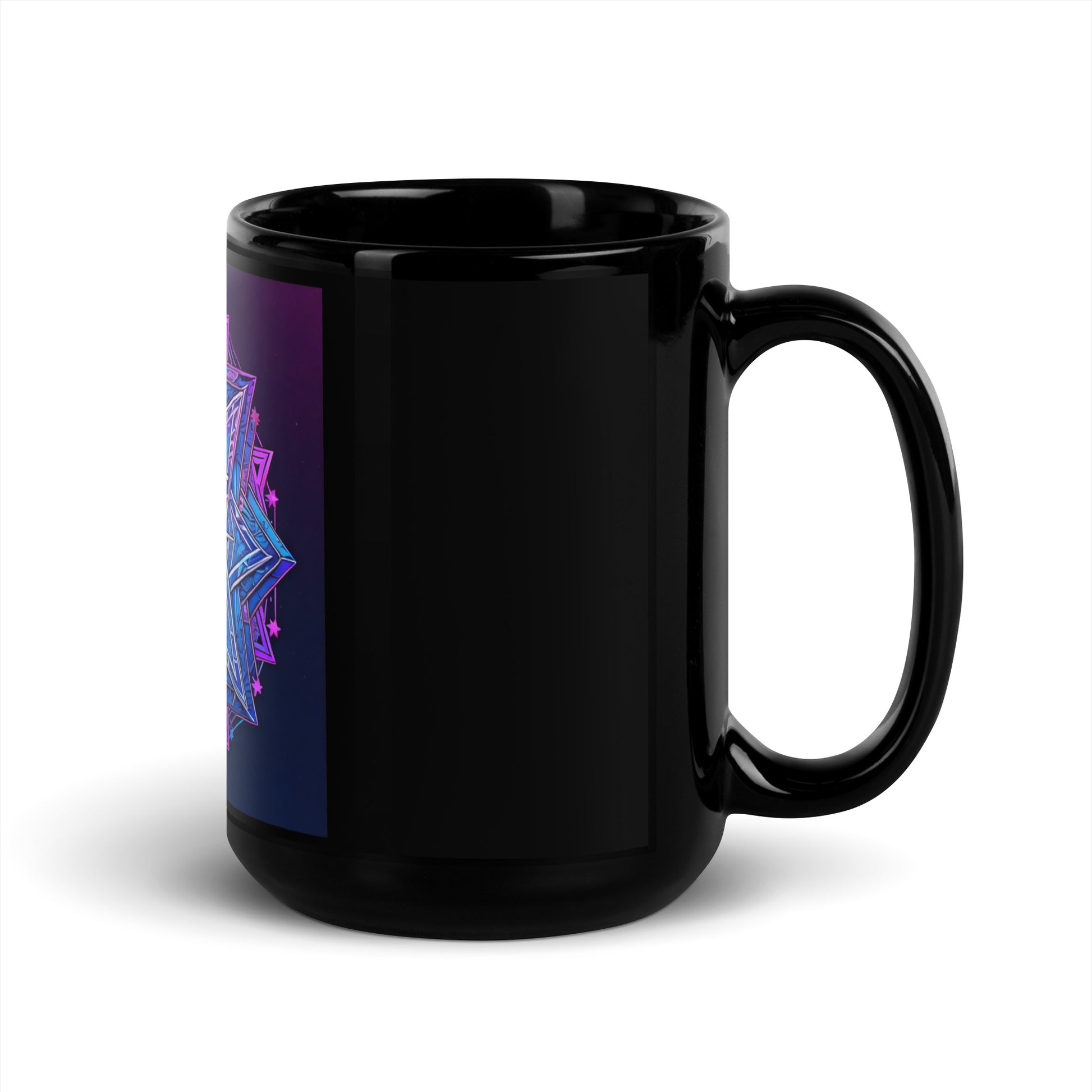 Magic Sound | Star of David | Black Glossy Mug Jouparty