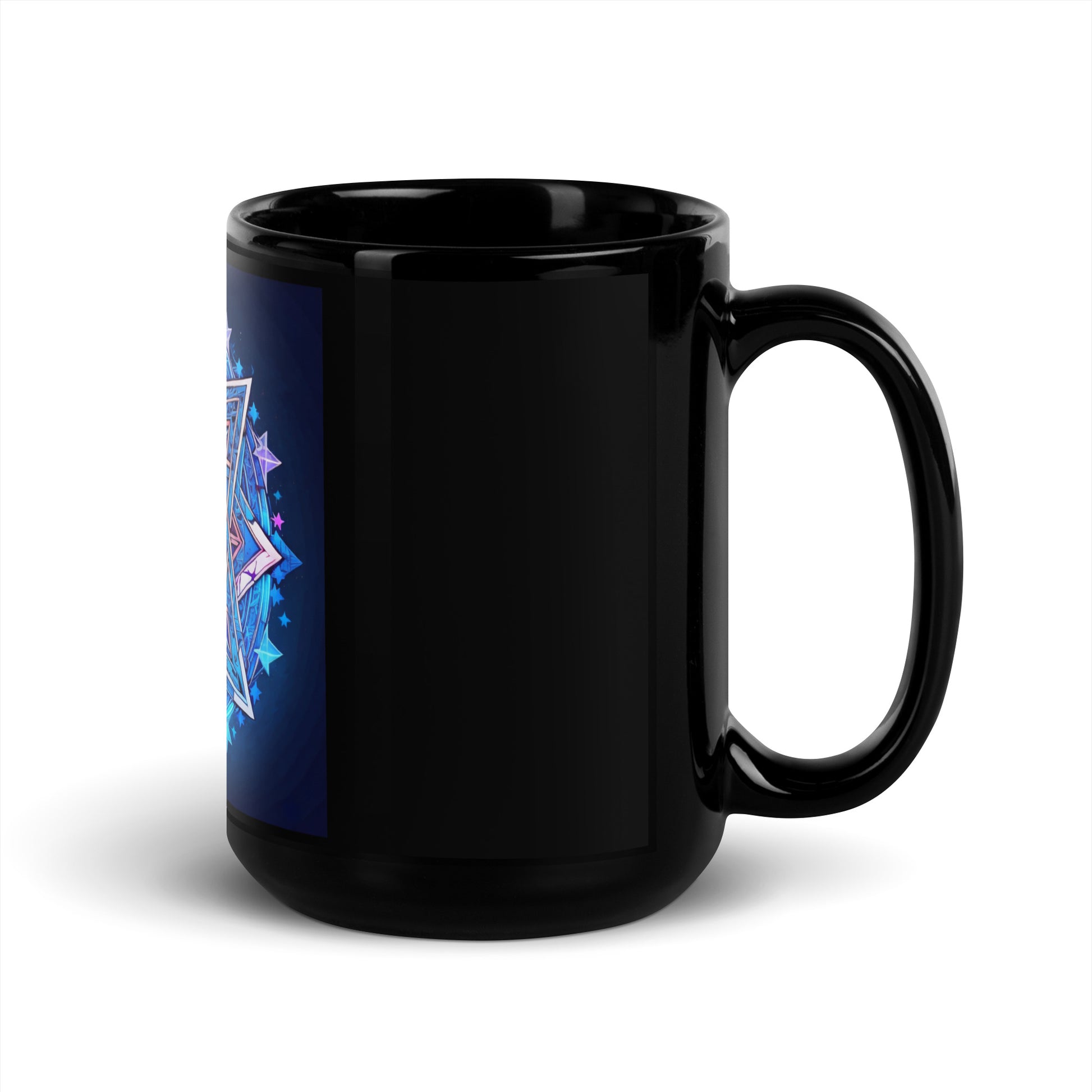 Magic Sound | Star of David | Black Glossy Mug Jouparty