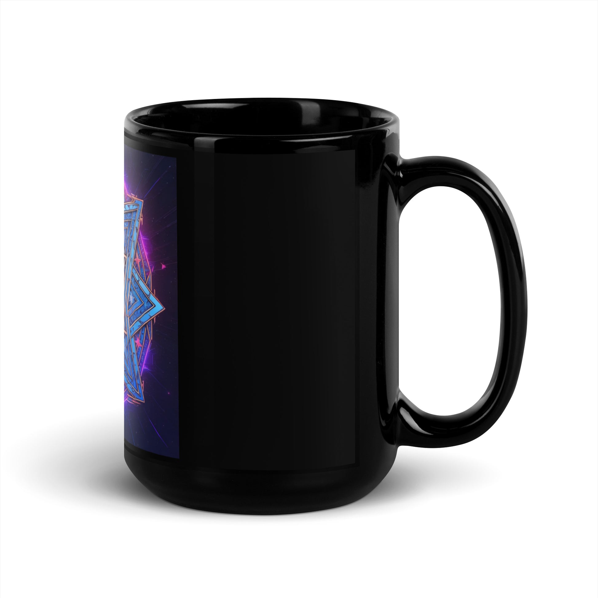 Magic Sound | Star of David | Black Glossy Mug Jouparty