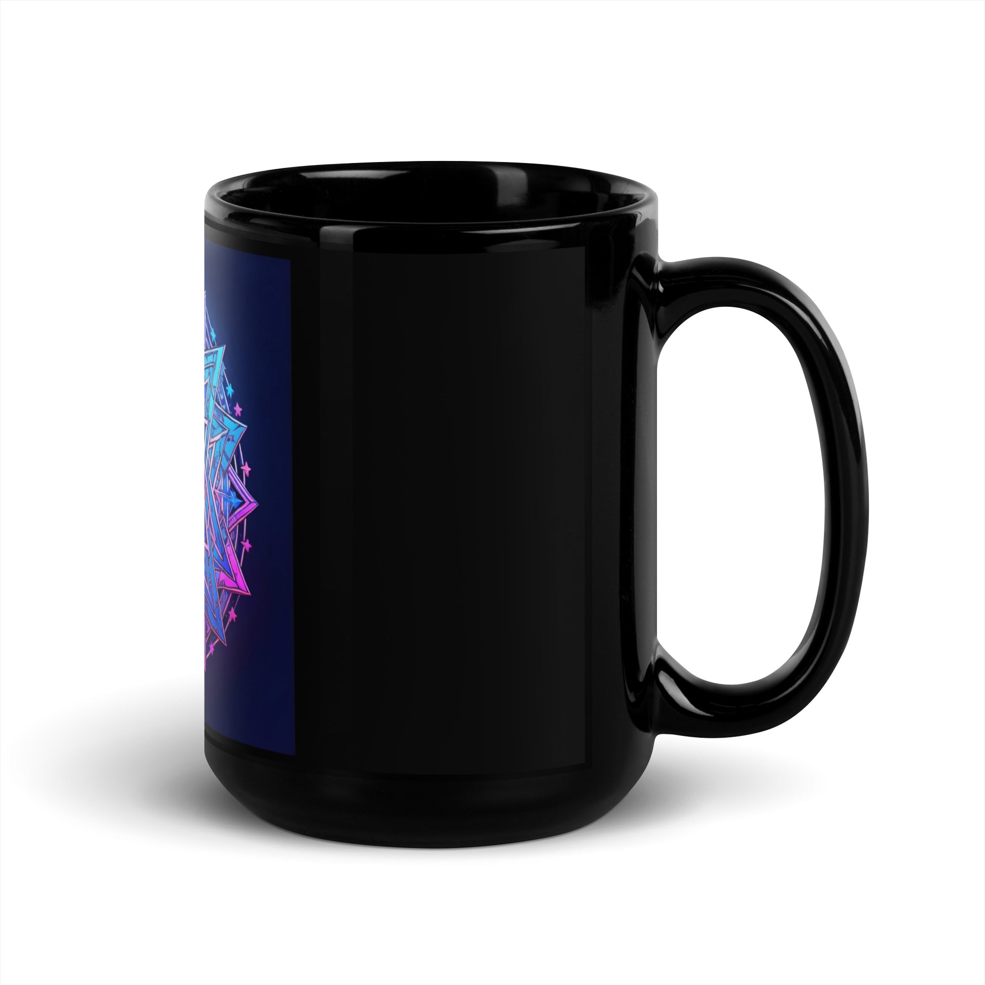 Magic Sound | Star of David | Black Glossy Mug Jouparty