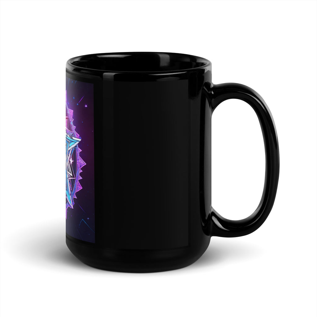 Magic Sound | Star of David | Black Glossy Mug Jouparty