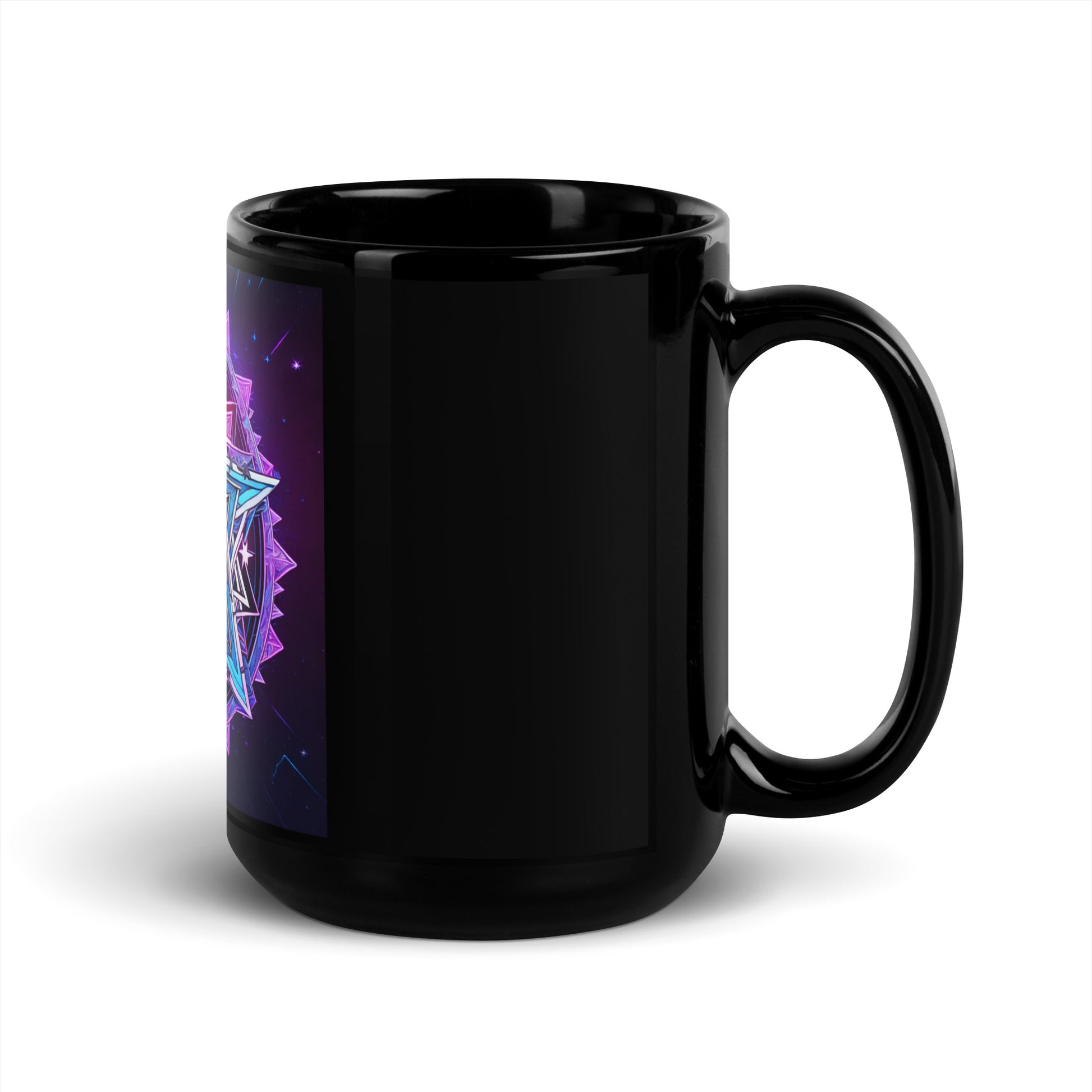 Magic Sound | Star of David | Black Glossy Mug Jouparty