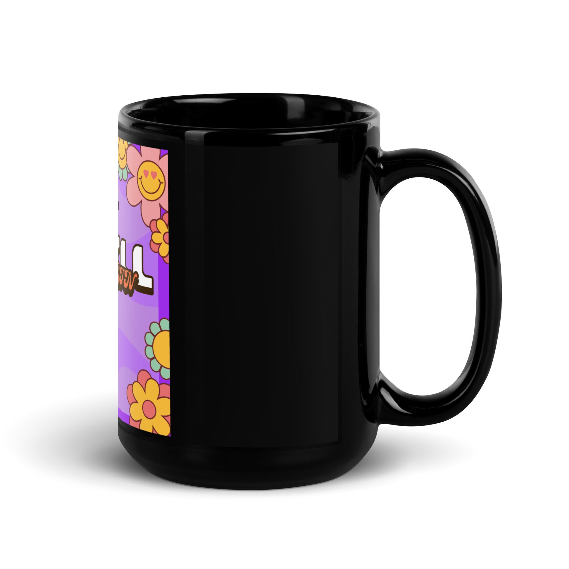 We Will Dance | Retro-Purple Style | Black Glossy Mug
