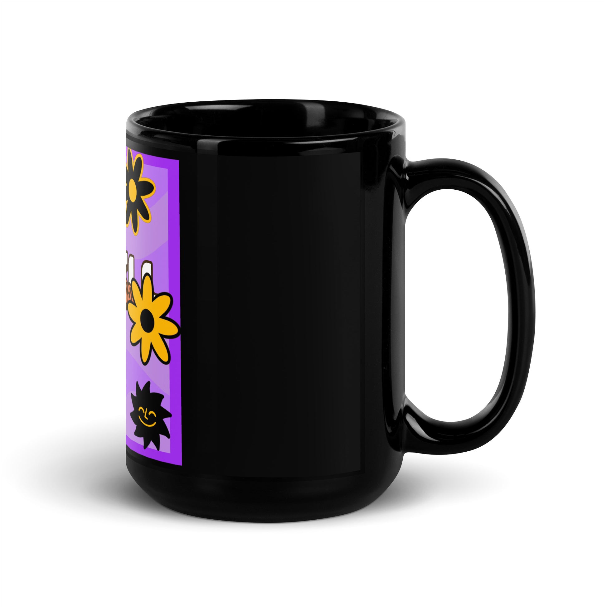We Will Dance | Retro-Purple Style | Black Glossy Mug