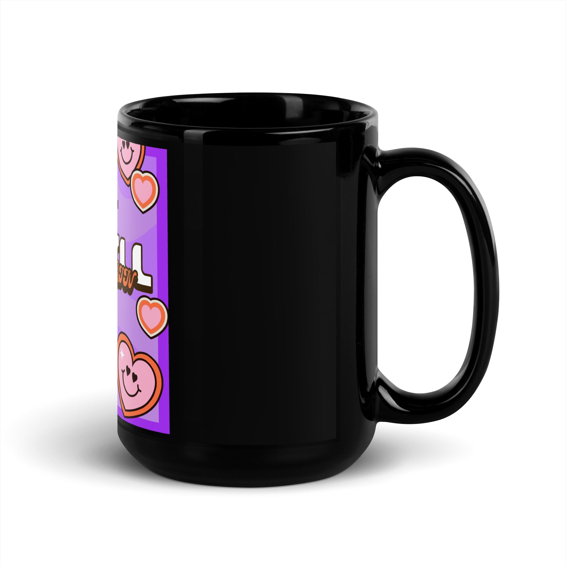 We Will Dance | Retro-Purple Style | Black Glossy Mug Jouparty