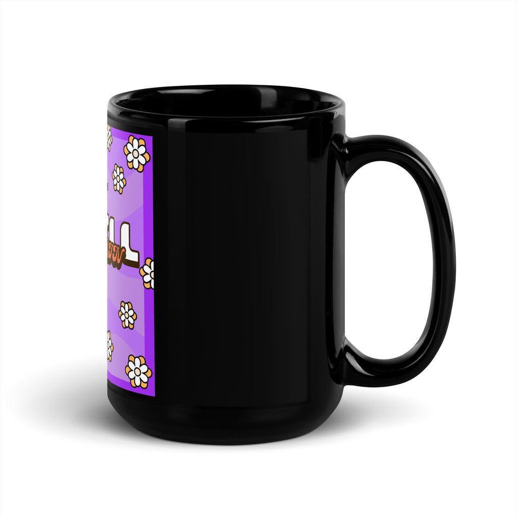 We Will Dance | Retro-Purple Style | Black Glossy Mug
