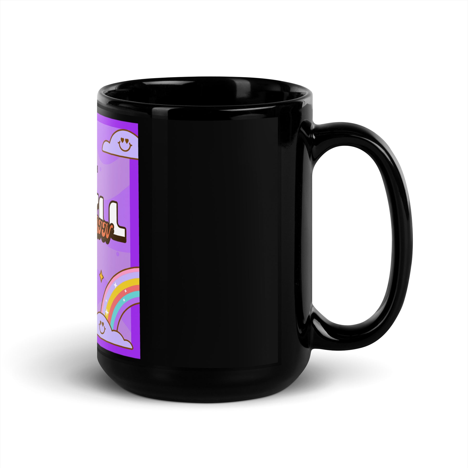 We Will Dance | Retro-Purple Style | Black Glossy Mug