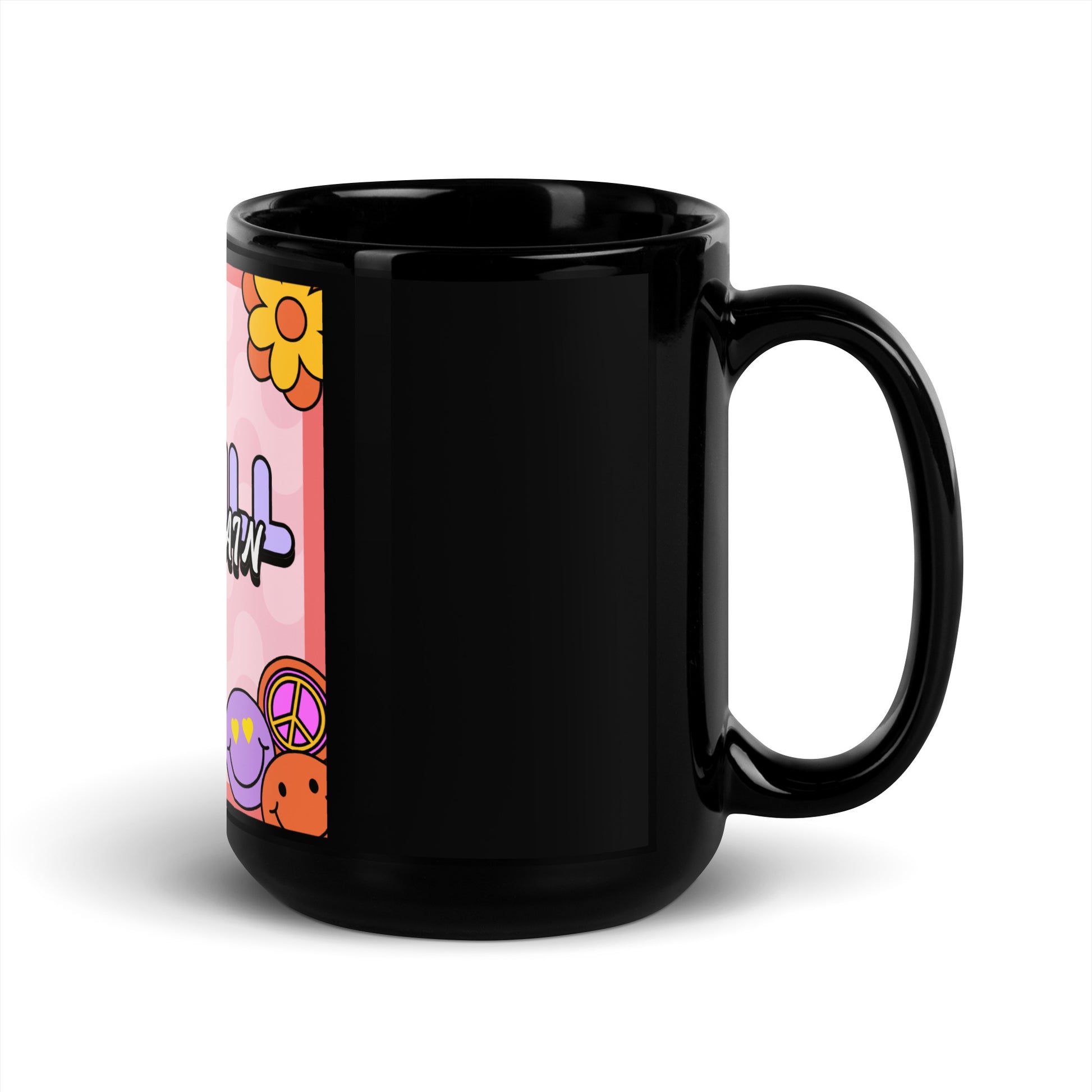 We Will Dance | Retro-Pink Style | Black Glossy Mug