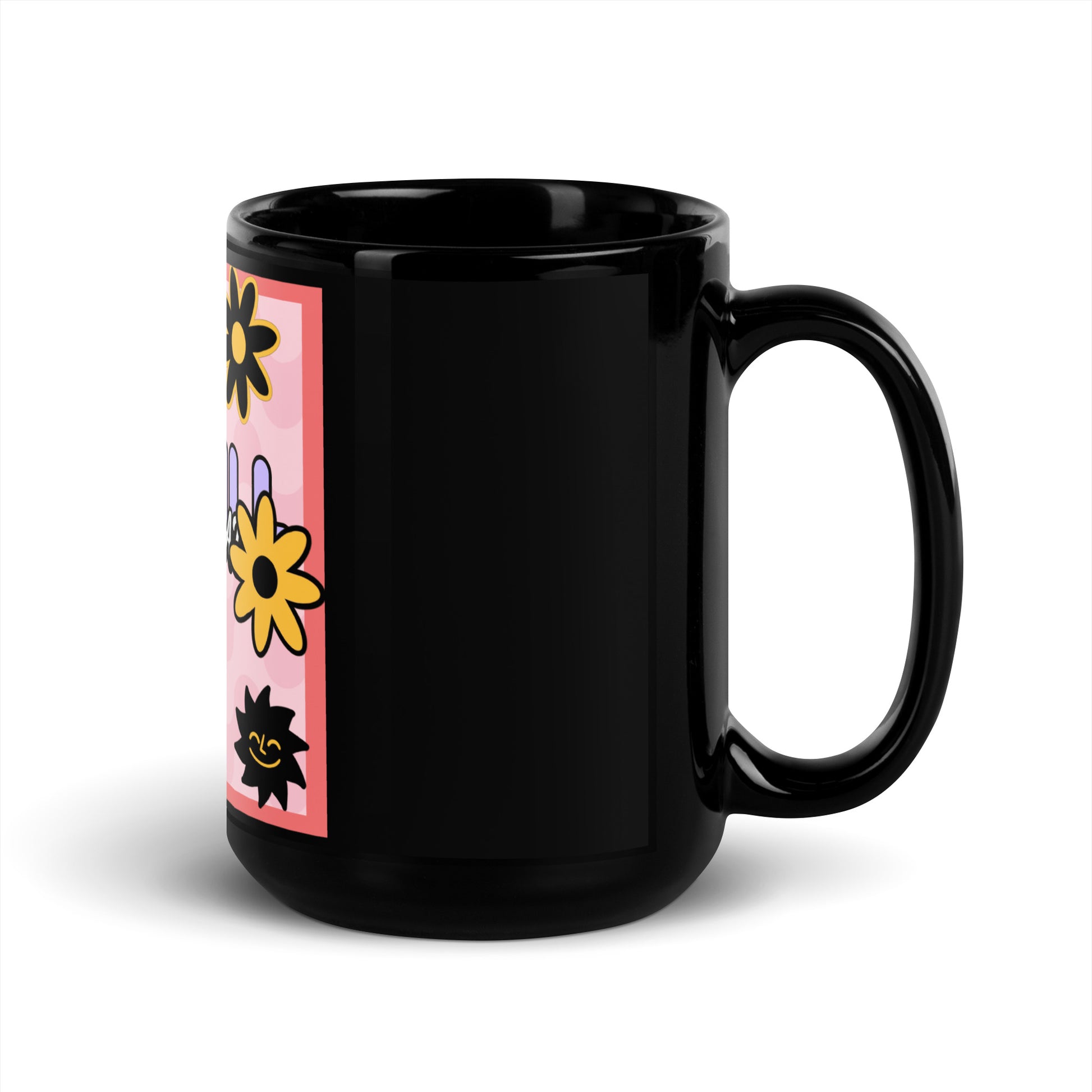 We Will Dance | Retro-Pink Style | Black Glossy Mug