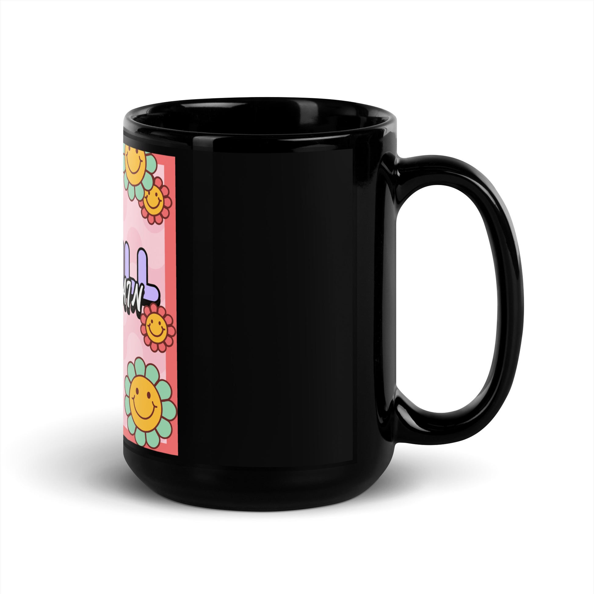 We Will Dance | Retro-Pink Style | Black Glossy Mug Jouparty
