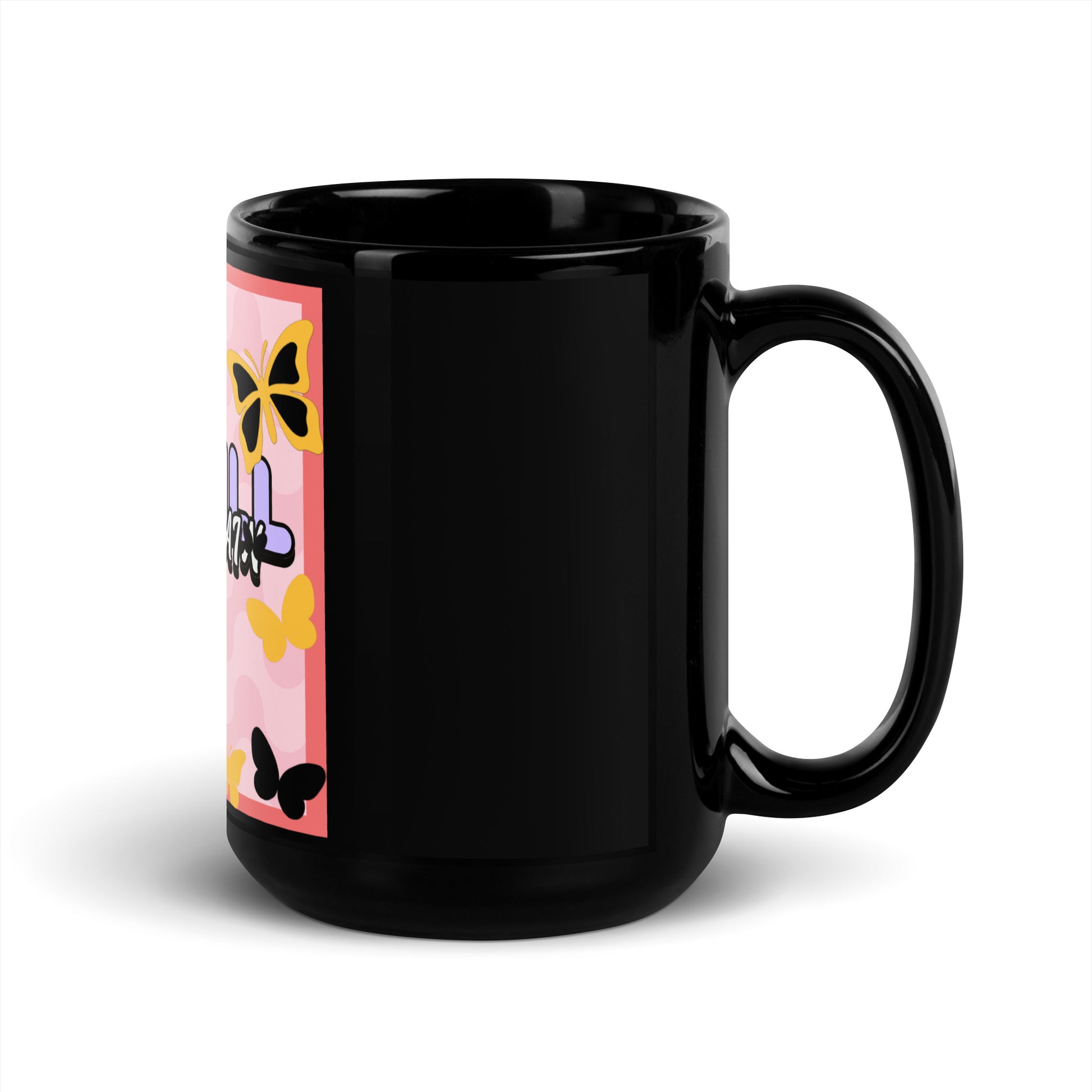 We Will Dance | Retro-Pink Style | Black Glossy Mug