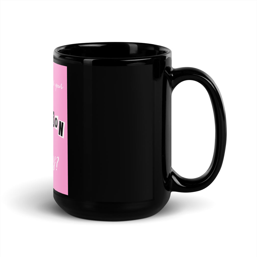 Jewish Pink Era | Black Glossy Mug Jouparty