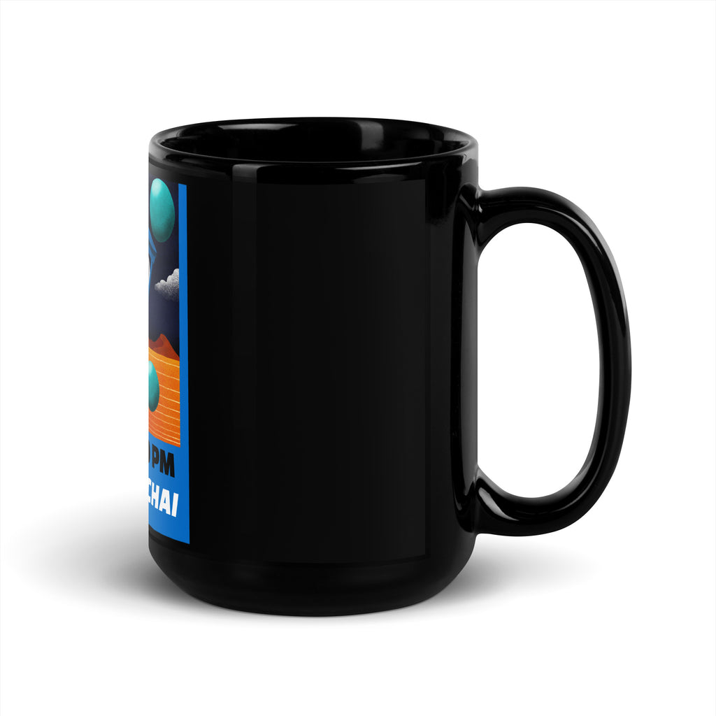 AM To PM | Black Glossy Mug