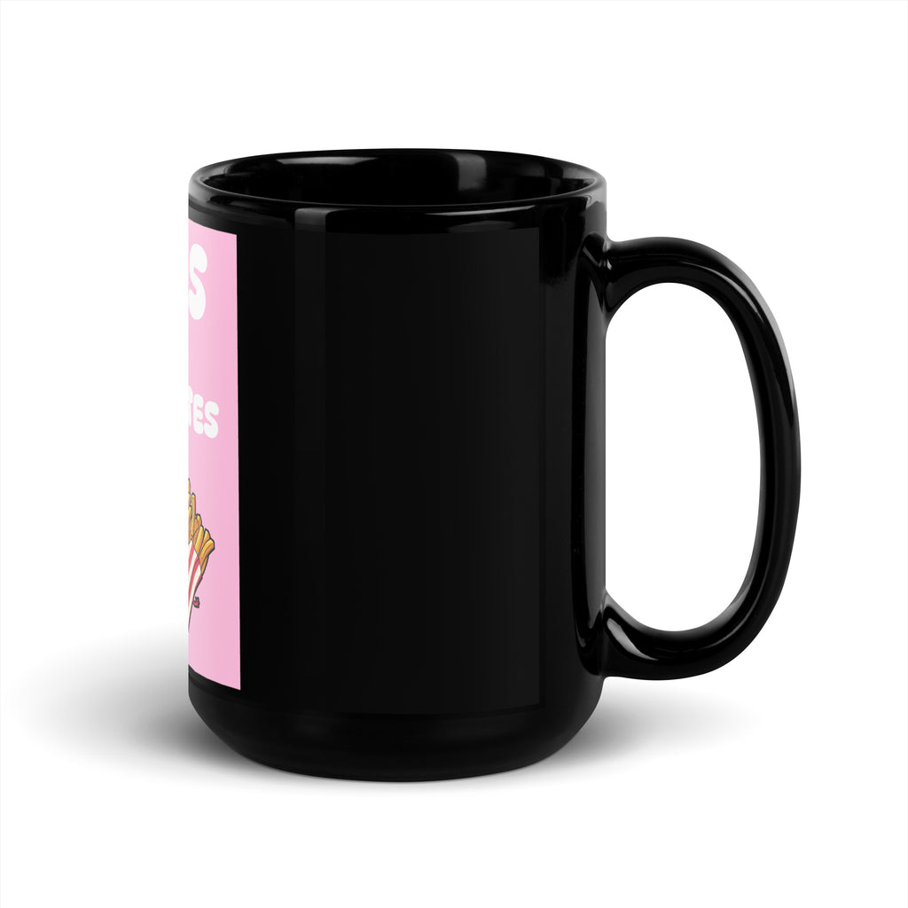 Fries Over Antisemites | Black Glossy Mug