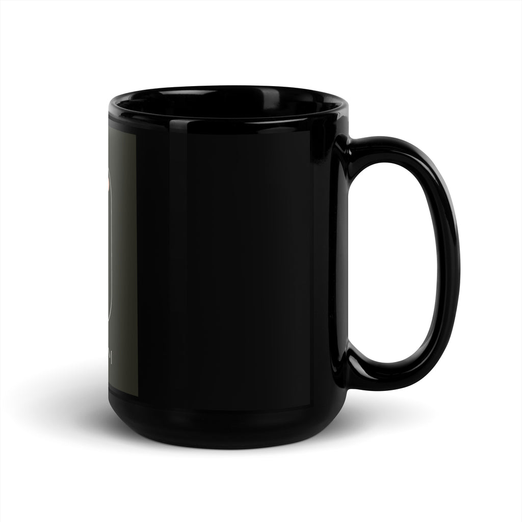 Stop Antisemitism | Plants & Flowers Edition | Black Glossy Mug