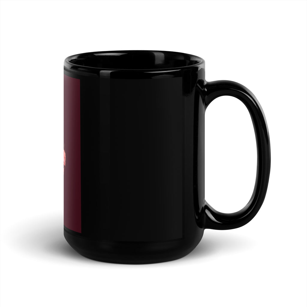 Stop Antisemitism | Plants & Flowers Edition | Black Glossy Mug