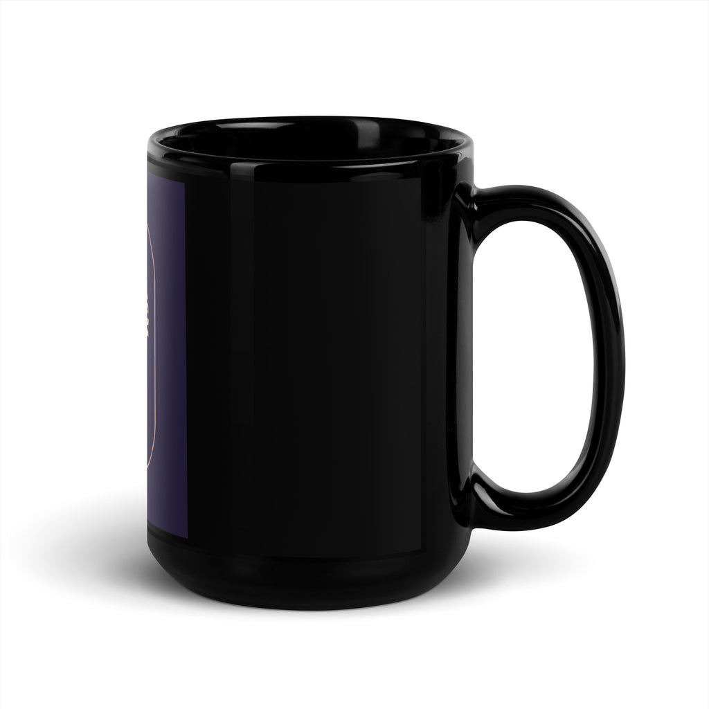 Stop Antisemitism | Plants & Flowers Edition | Black Glossy Mug