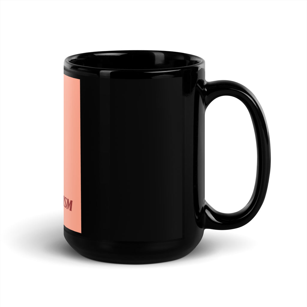 Stop Antisemitism | Plants & Flowers Edition | Black Glossy Mug