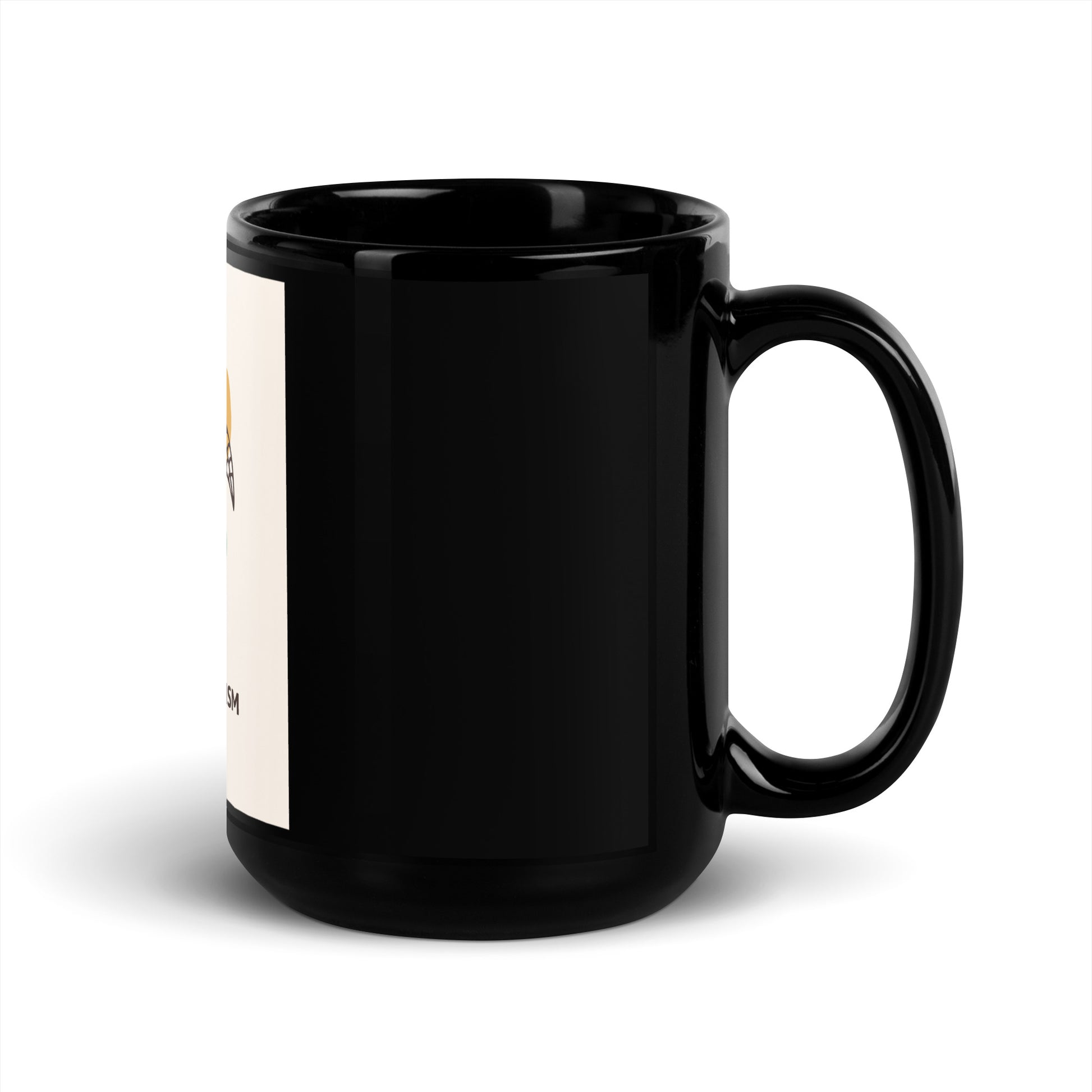 Stop Antisemitism | Plants & Flowers Edition | Black Glossy Mug