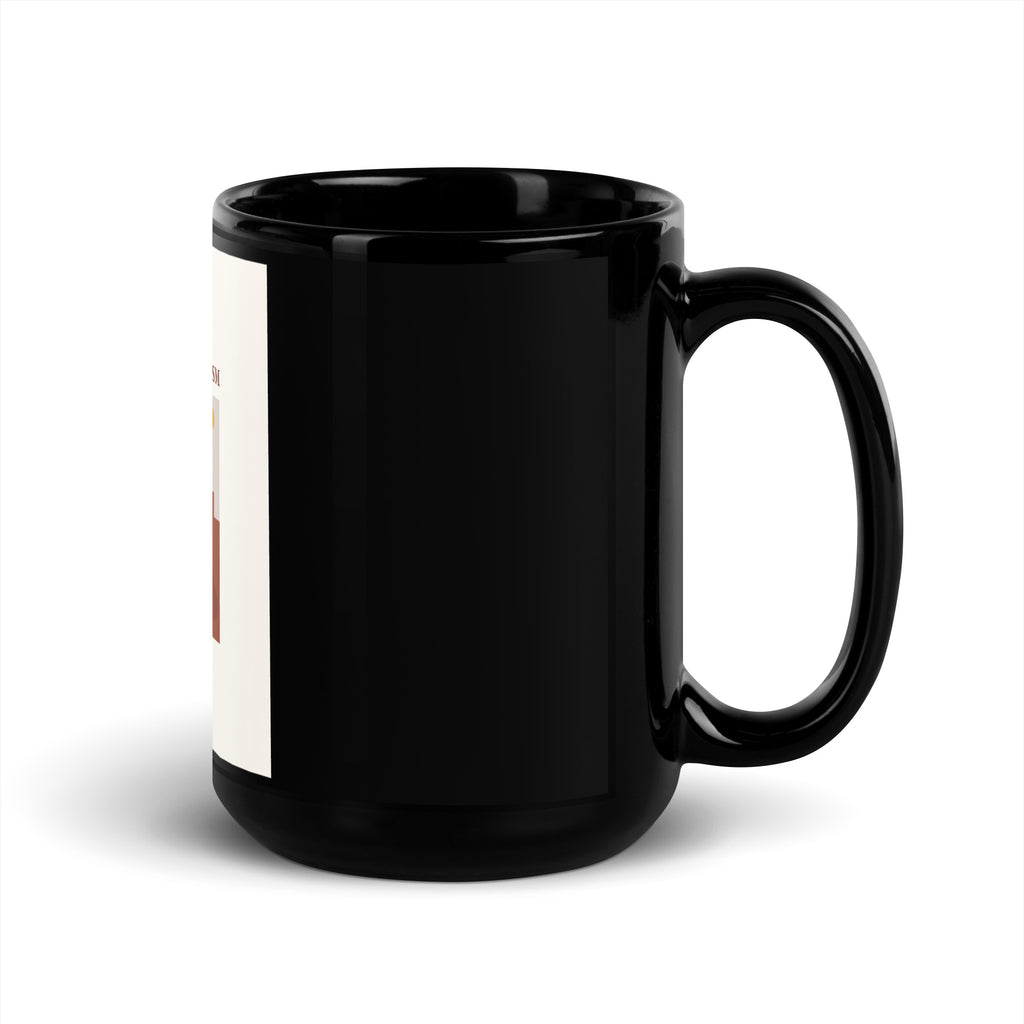 Stop Antisemitism | Plants & Flowers Edition | Black Glossy Mug