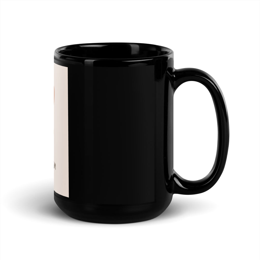 Stop Antisemitism | Plants & Flowers Edition | Black Glossy Mug