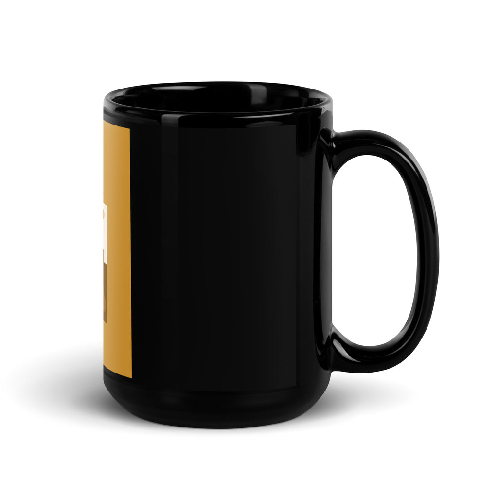 Stop Antisemitism | Plants & Flowers Edition | Black Glossy Mug