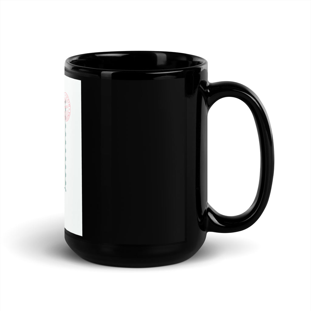 Stop Antisemitism | Plants & Flowers Edition | Black Glossy Mug