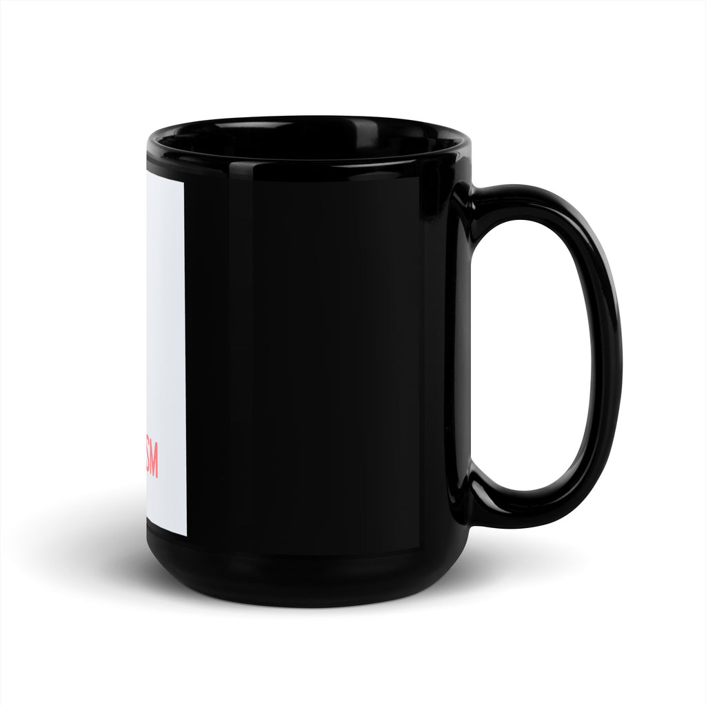 Stop Antisemitism | Plants & Flowers Edition | Black Glossy Mug