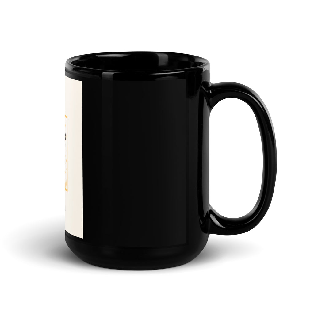 Stop Antisemitism | Plants & Flowers Edition | Black Glossy Mug