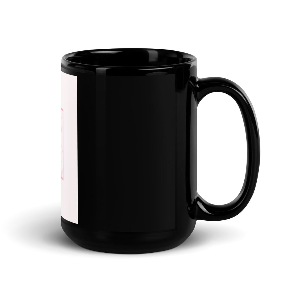 Stop Antisemitism | Plants & Flowers Edition | Black Glossy Mug