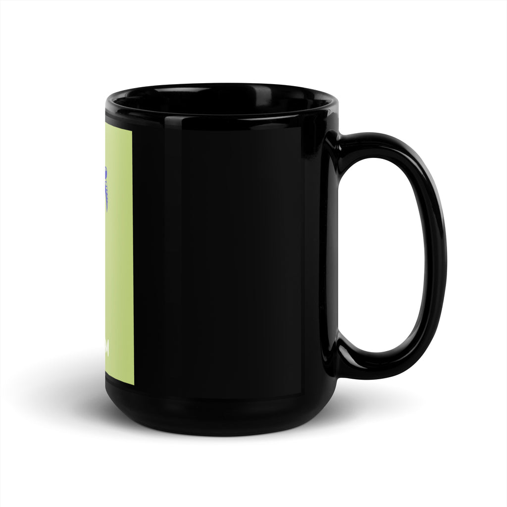 Stop Antisemitism | Plants & Flowers Edition | Black Glossy Mug