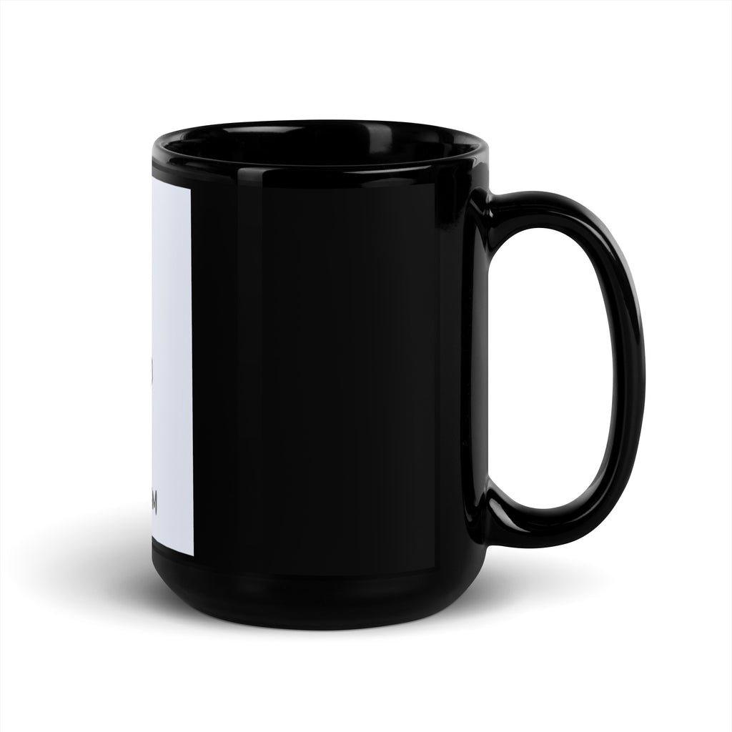 Stop Antisemitism | Plants & Flowers Edition | Black Glossy Mug