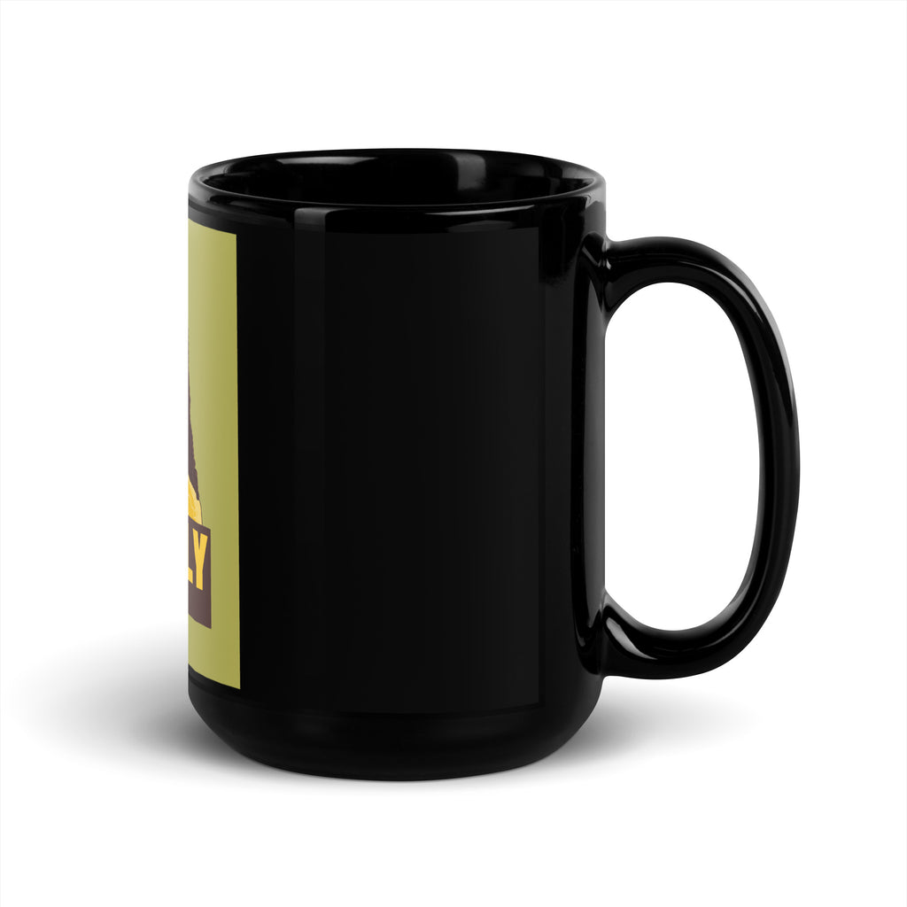 Black & Jewish Love | Black Glossy Mug